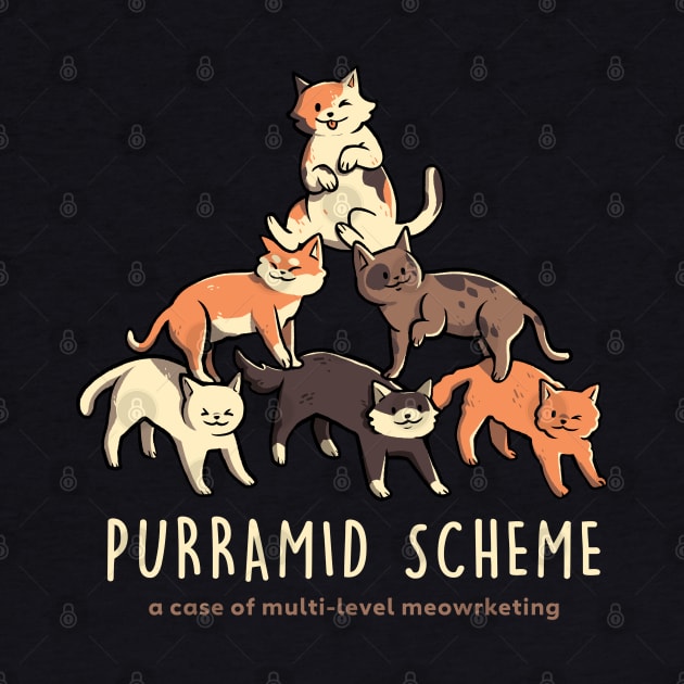 Purramid Scheme - Funny Cute Cat Gift by eduely